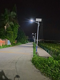 广东惠州乐竞·体育官方网站农田道路安装6米太阳能路灯